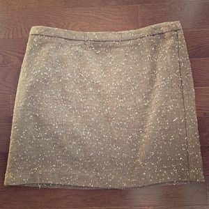 APT9 Gold Tweed Mini Skirt
